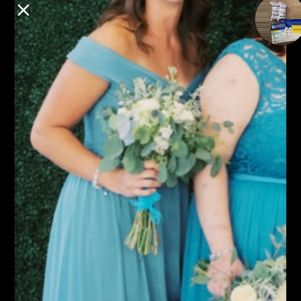 Floor length bridesmaid dress
